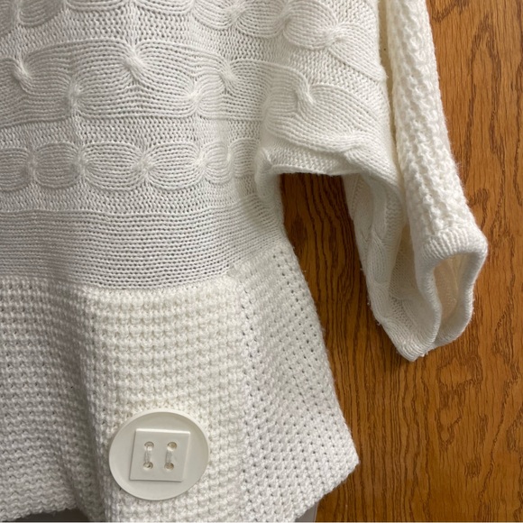 Majora White Cowl Neck Sweater Size Small - Picture 6 of 15